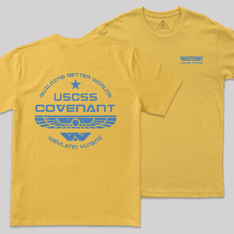 Personalized Weyland Yutani SkyBlue Geek T-Shirt