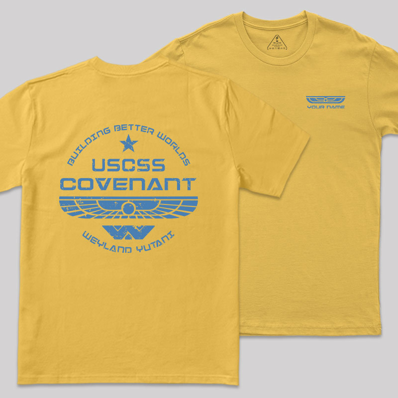 Personalized Weyland Yutani SkyBlue Geek T-Shirt
