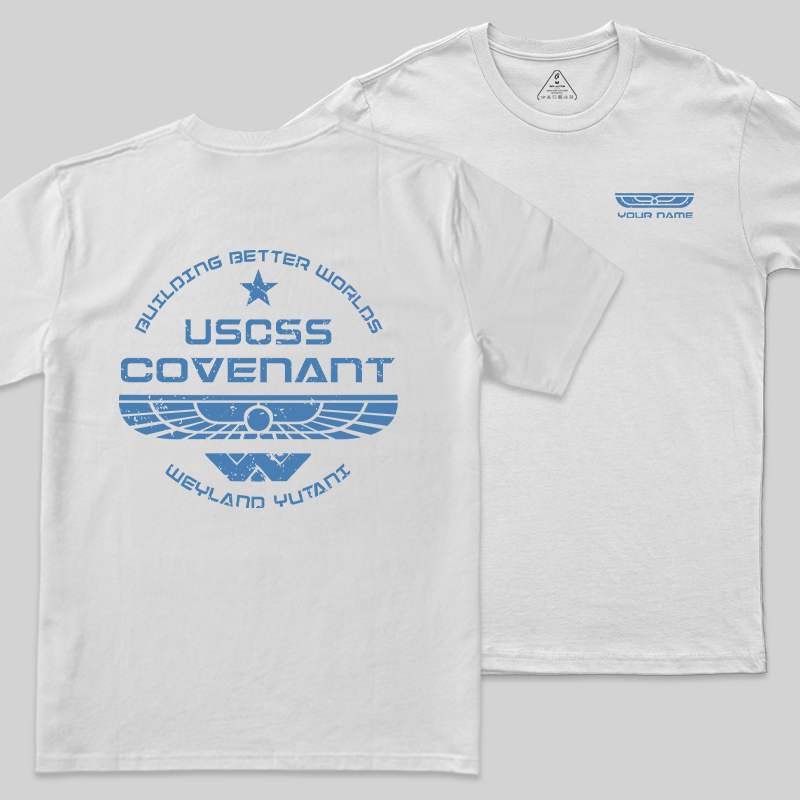 Personalized Weyland Yutani SkyBlue Geek T-Shirt