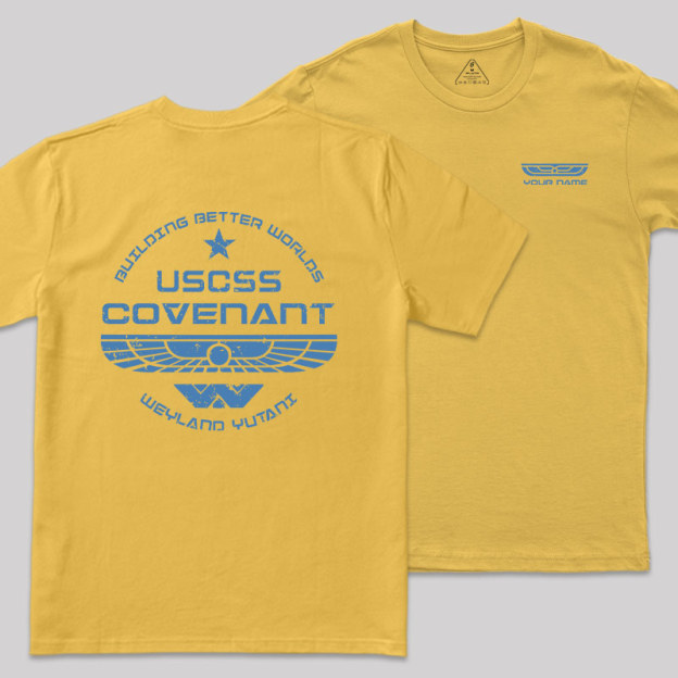 Personalized Weyland Yutani SkyBlue Geek T-Shirt