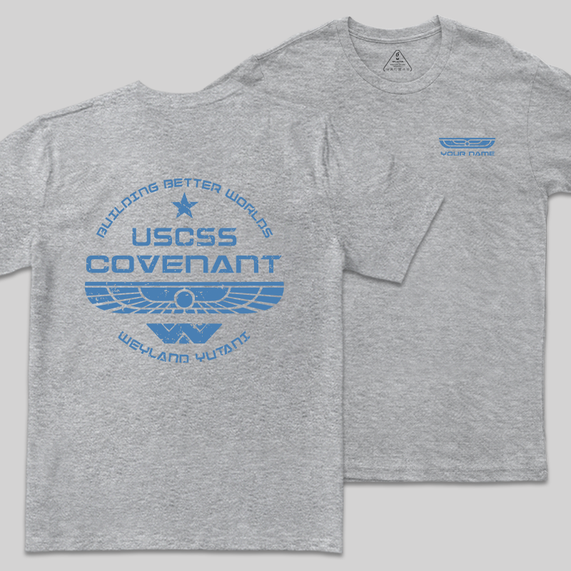 Personalized Weyland Yutani SkyBlue Geek T-Shirt