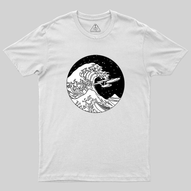Trek Spaceship In Space Geek T-Shirt