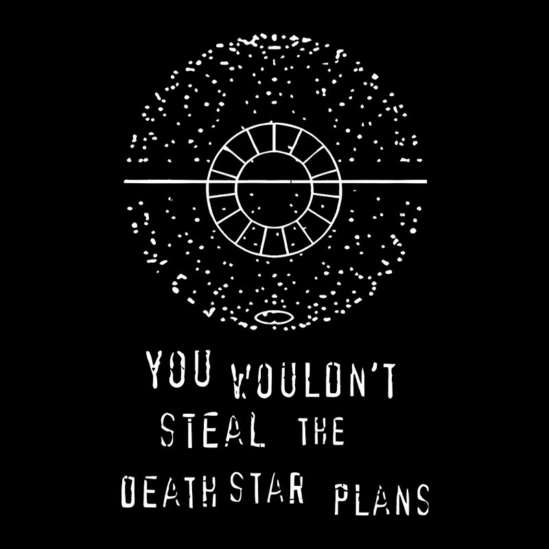 Death Star Plans Geek T-Shirt