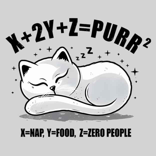 Purrfect Equation Geek T-Shirt