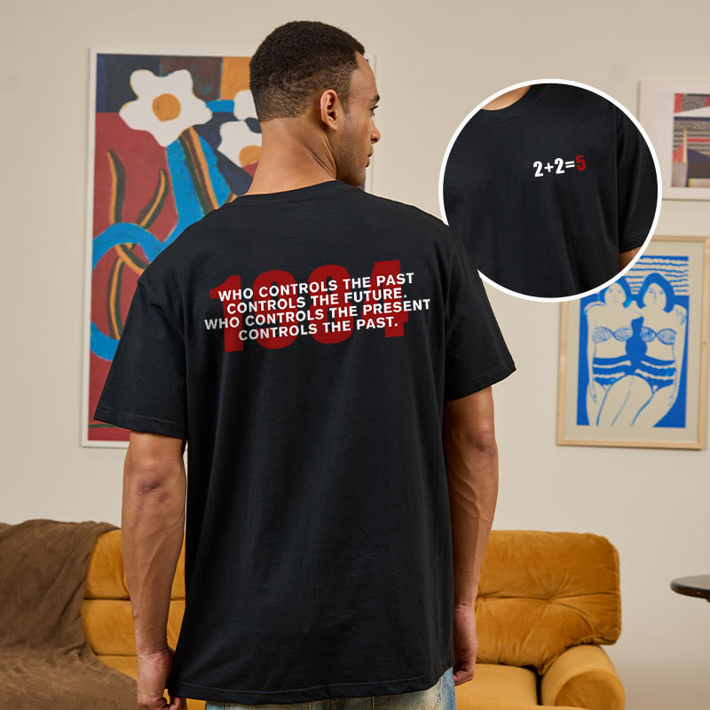 1984 Front and Back Printed Geek T-Shirt