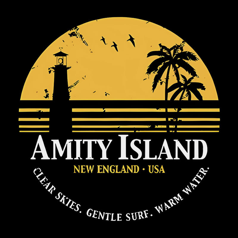 Jaws Inspired Amity Island Geek T-Shirt