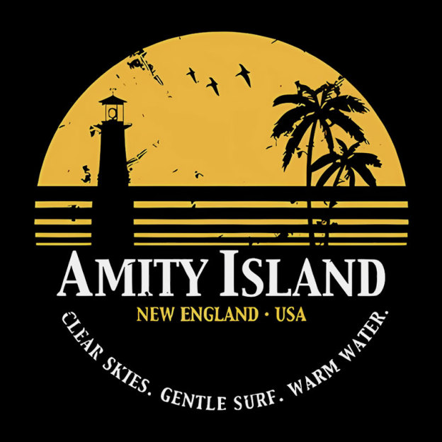 Jaws Inspired Amity Island Geek T-Shirt