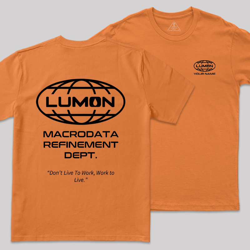 Personalized Lumon Scifi Front and Back Printing Geek T-Shirt