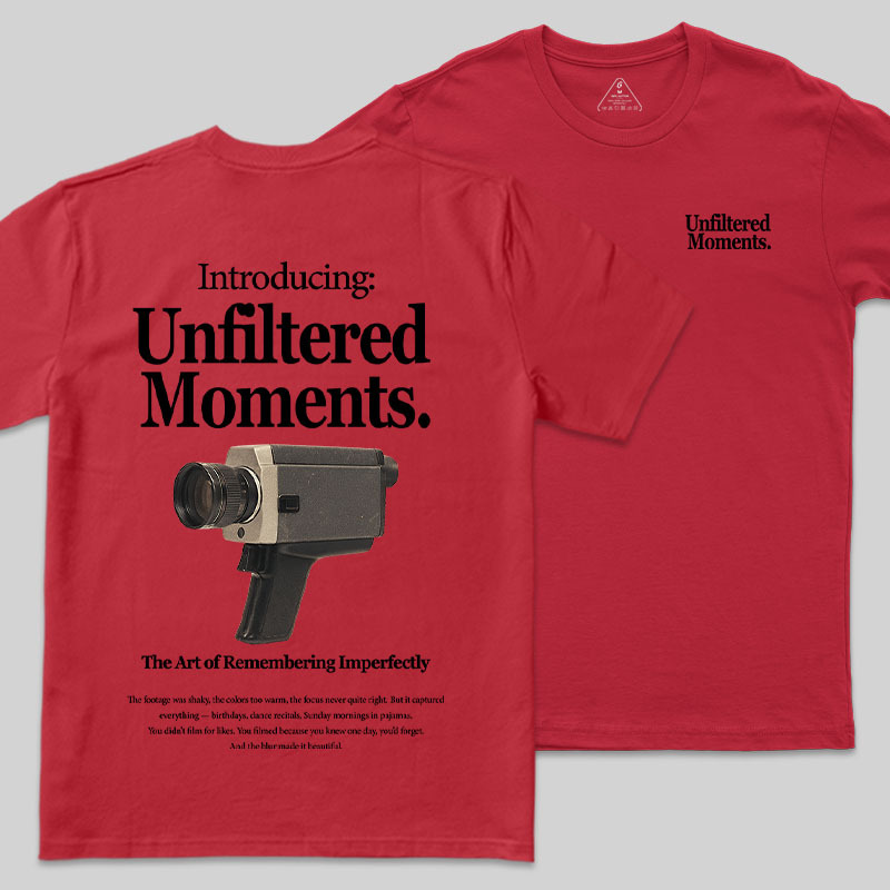 Unfiltered Moments Front and Back Printing Geek T-Shirt