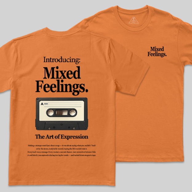 Mixed Feelings Front and Back Printing Geek T-Shirt
