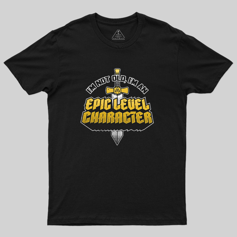 Old RPG Epic Character Geek T-Shirt