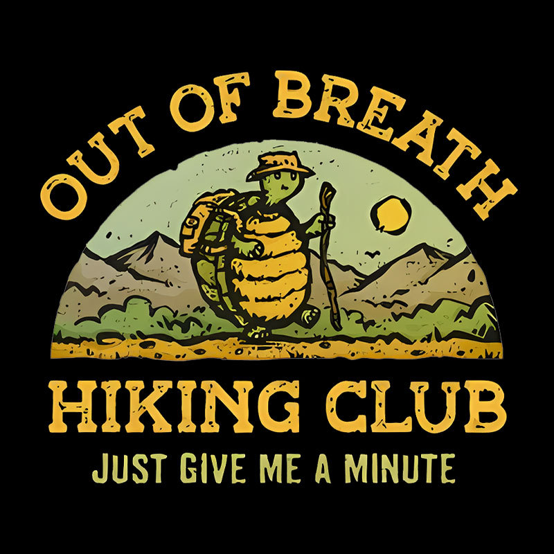 Out Of Breath Hiking Club Geek T-Shirt