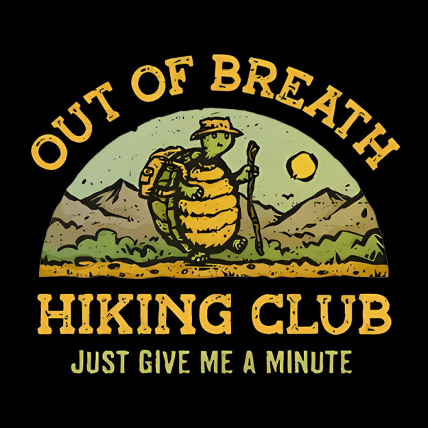 Out Of Breath Hiking Club Geek T-Shirt
