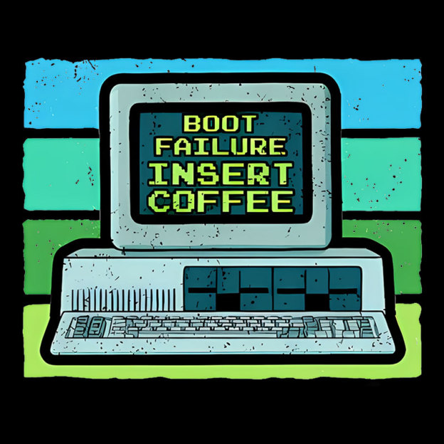 Boot Failure - Insert Coffee Geek T-Shirt