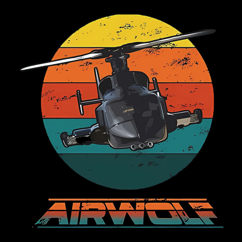 Airwolf Sunset 1980s Retro Geek T-Shirt