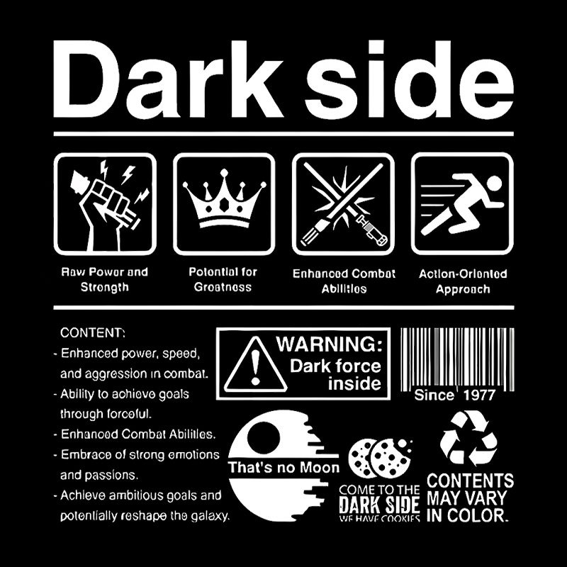 Dark Side Label Geek T-Shirt