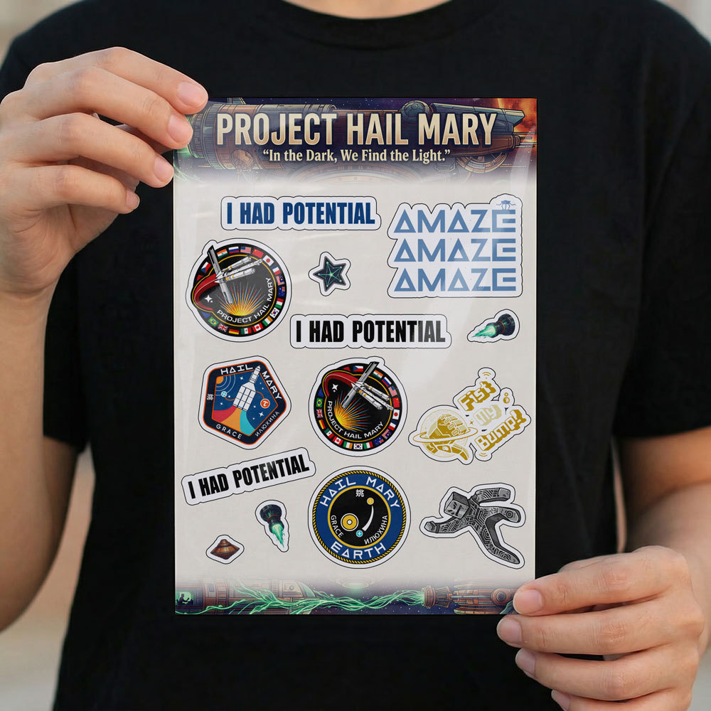 Project Hail Mary Misson Patch Geek Sticker Set