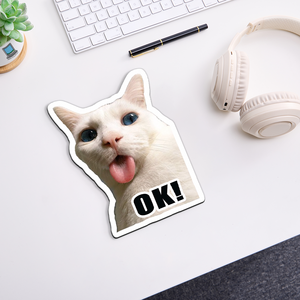 OK Cat Funny Novelty Mouse Pad