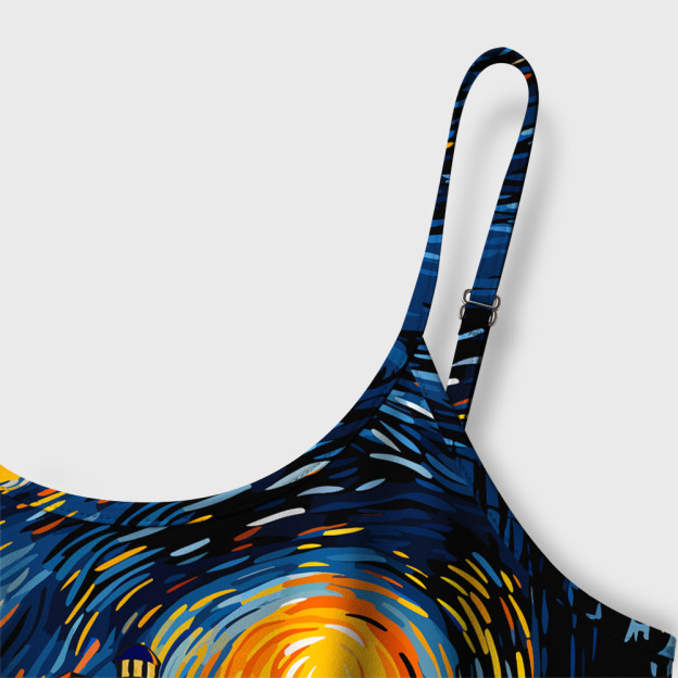 Starry Night Phone Booth Geek A-Line Cami Dress