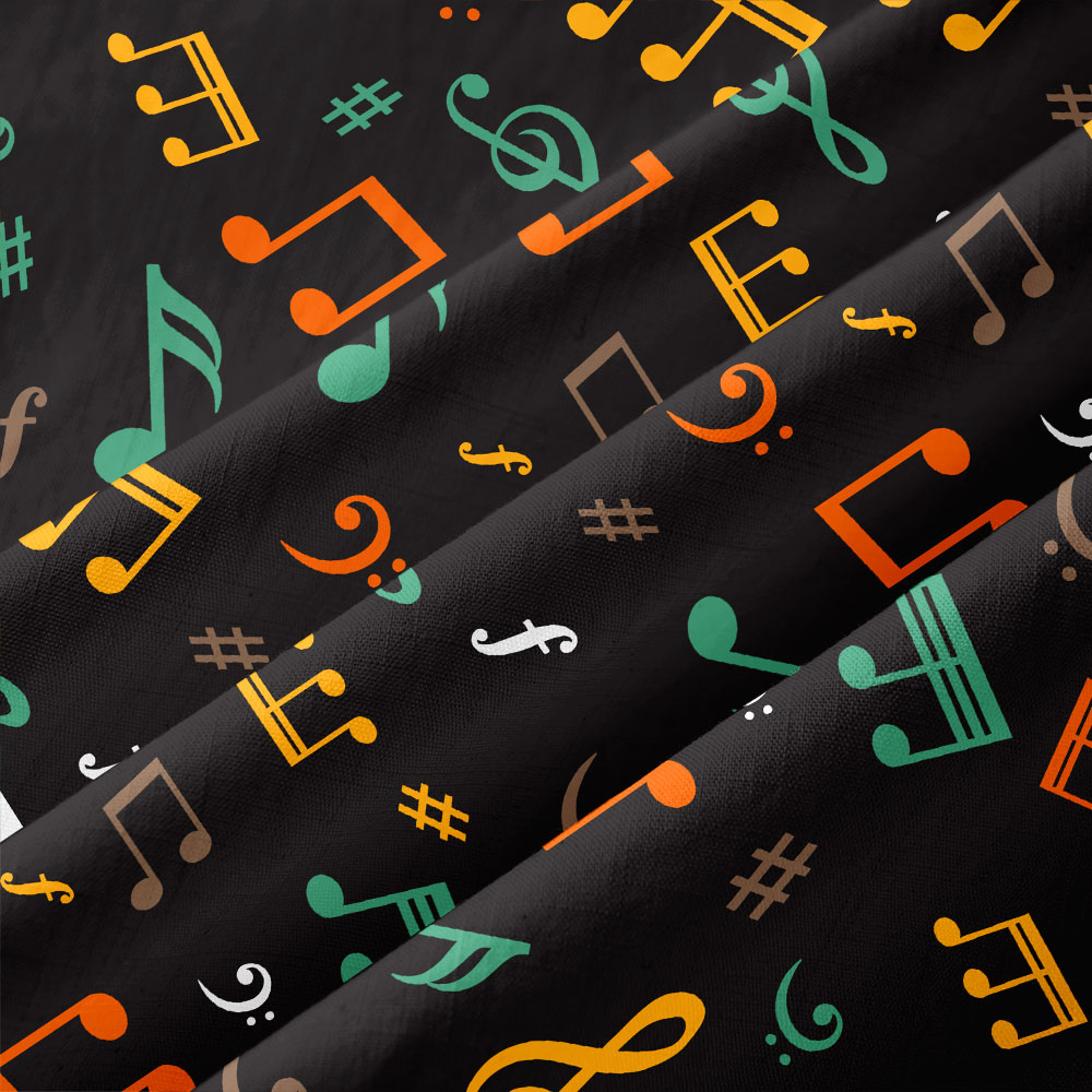 Musical Notes Button Up Pocket Shirt