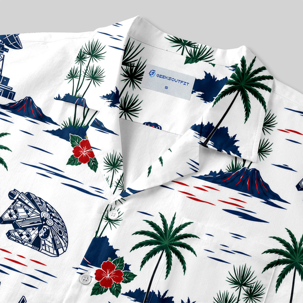 Space Fight Imperial Vacation Button Up Pocket Shirt