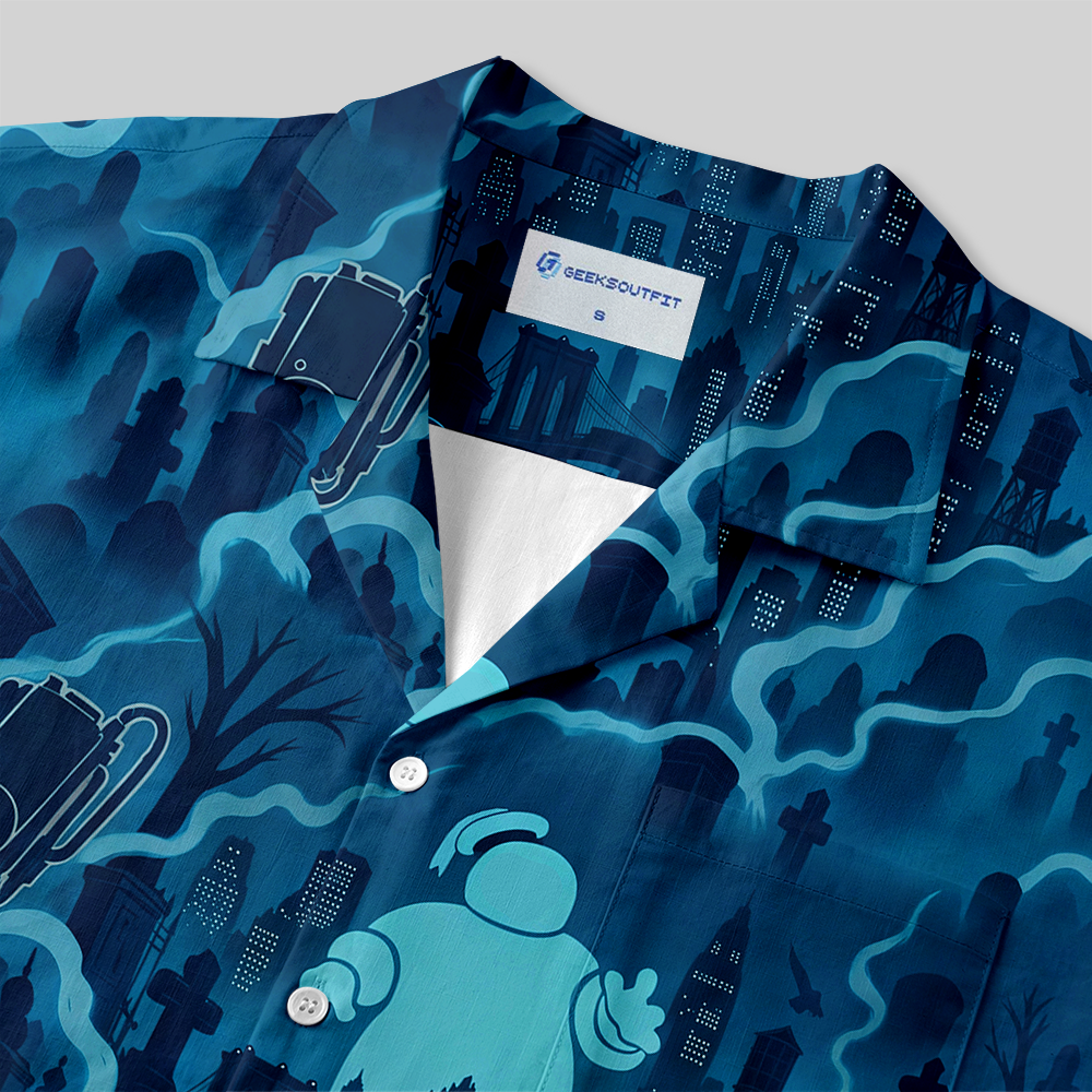 Urban Ghost Hunters Seamless AOP Button Up Pocket Shirt