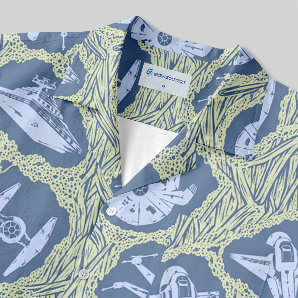 Galactic Fleet Button Up Pocket Shirt