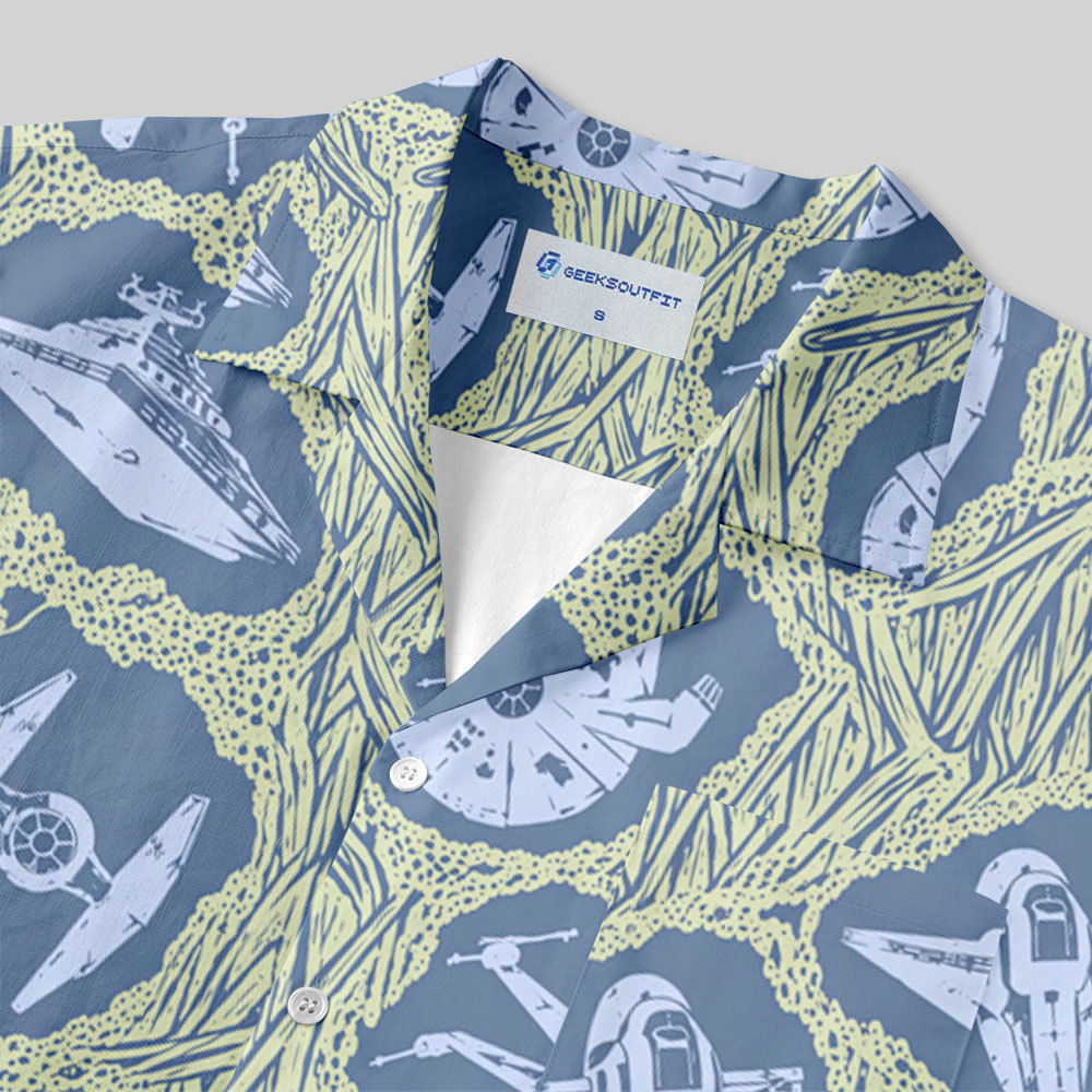 Galactic Fleet Button Up Pocket Shirt