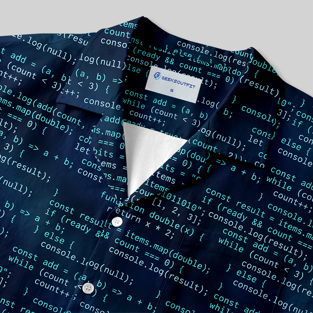 Digital Code Hacker Series Button Up Pocket Shirt