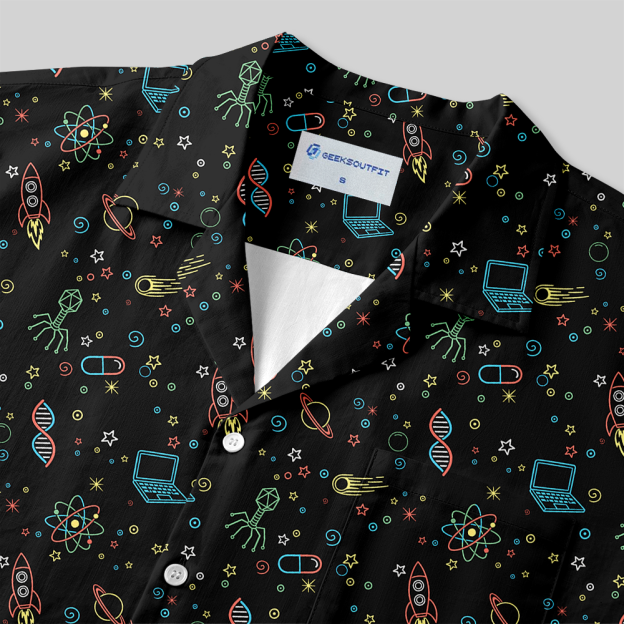 Neon STEM Explorer Series Button Up Pocket Shirt