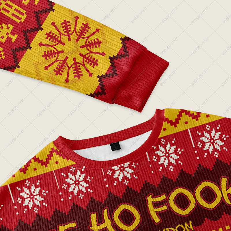 Lee Ho Fooks Ugly Christmas Fuzzy Fleece Sweatshirt