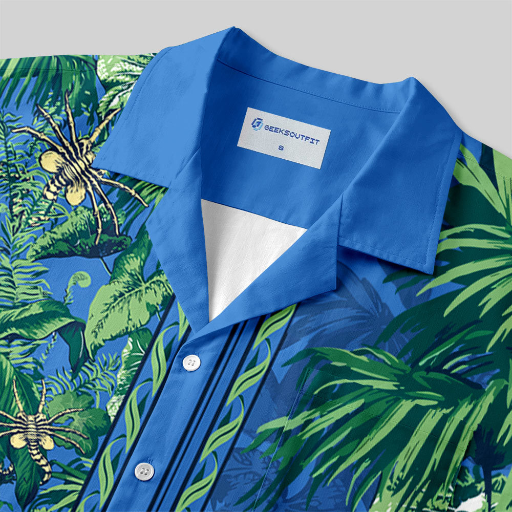 Facehugger Tropical Adventure Button Up Pocket Shirt