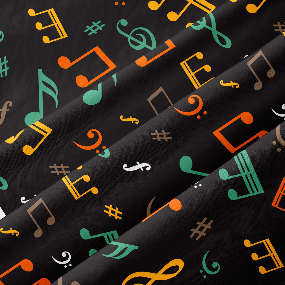 Musical Notes Button Up Pocket Shirt