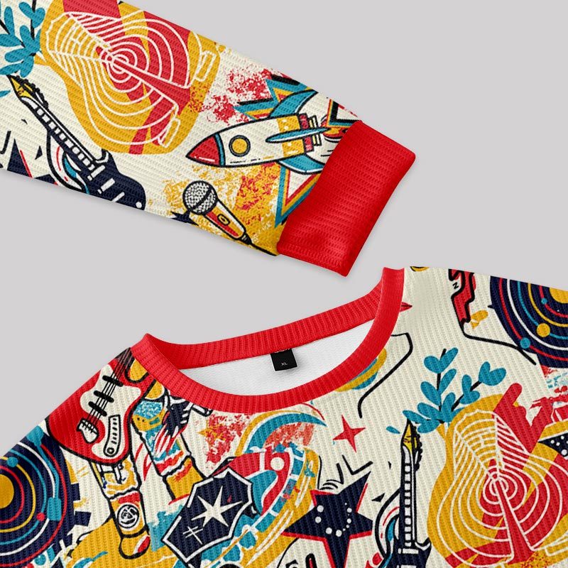 Space Oddity Fuzzy Fleece Sweatshirt