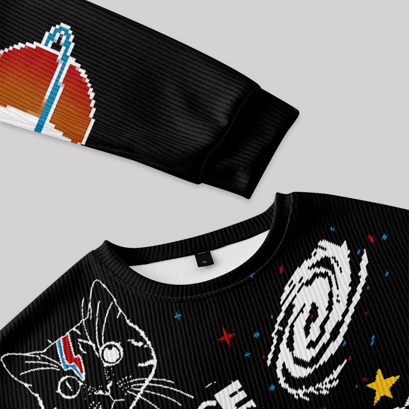 Space Oddity Fuzzy Fleece Sweatshirt