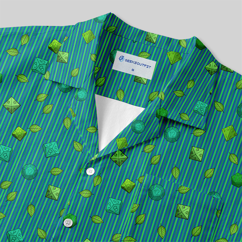 DND Mystic Green Button Up Pocket Shirt