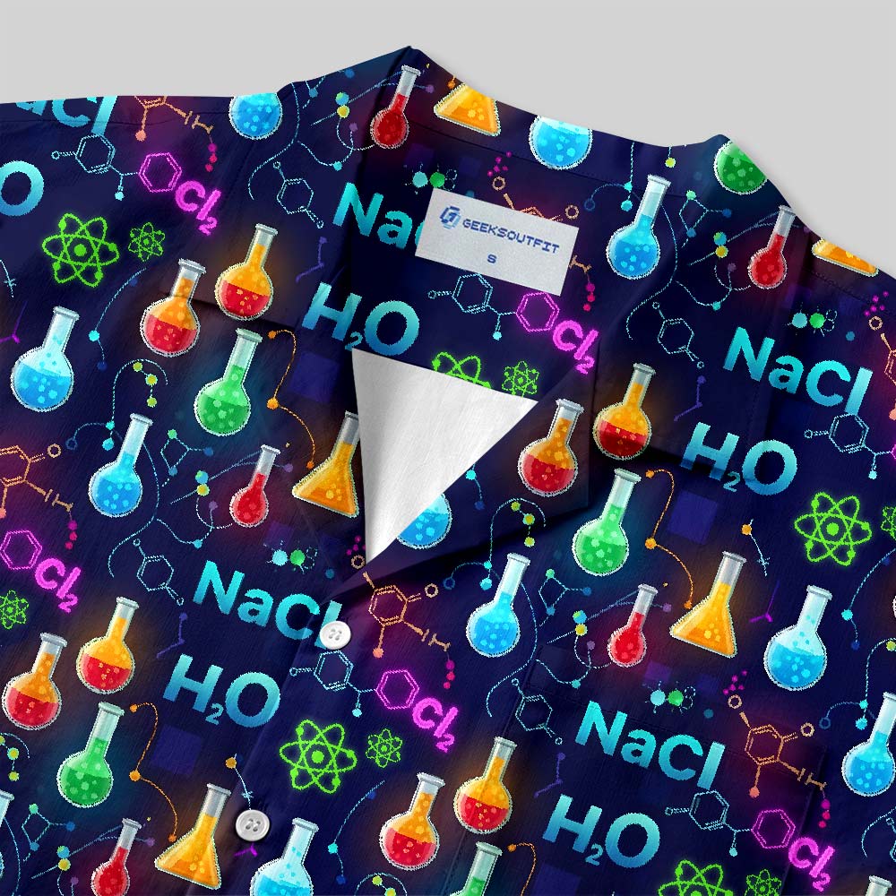 Chemistry Night Delight Button Up Pocket Shirt