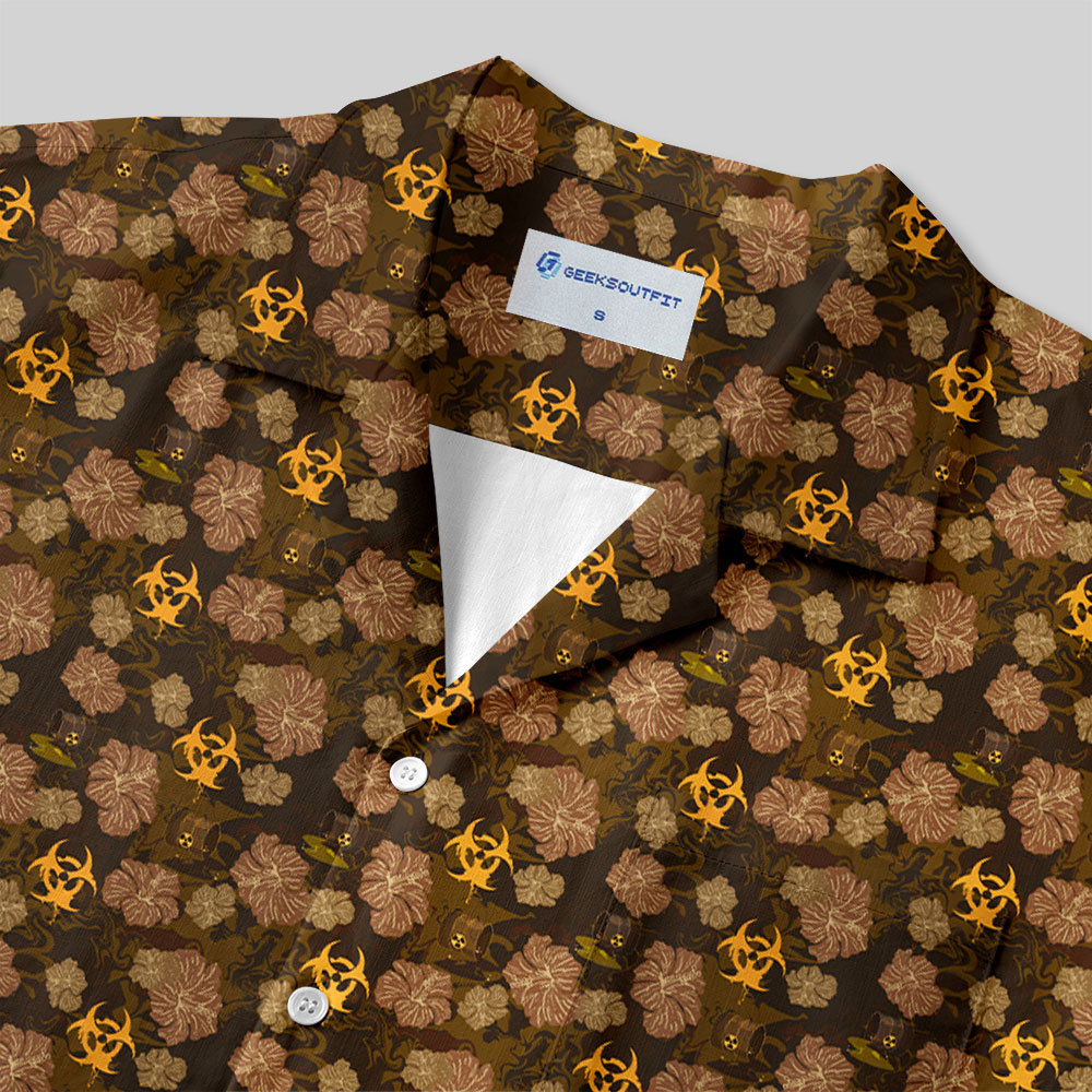 Biohazard Bloom Button Up Pocket Shirt