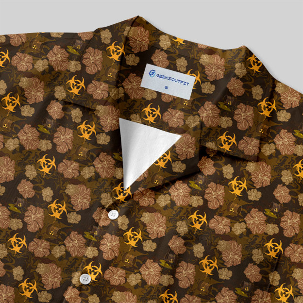 Biohazard Bloom Button Up Pocket Shirt