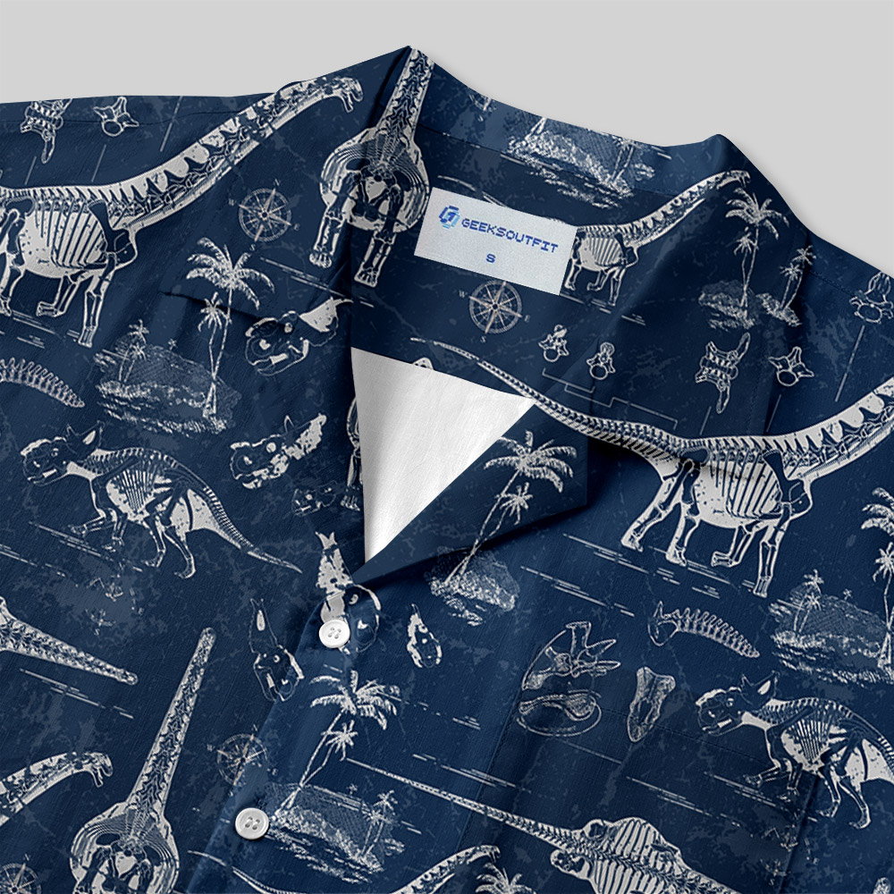 Jurassic Explorer Button Up Pocket Shirt