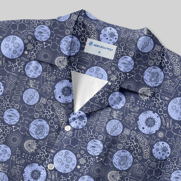 Microscopic Cosmos Button Up Pocket Shirt