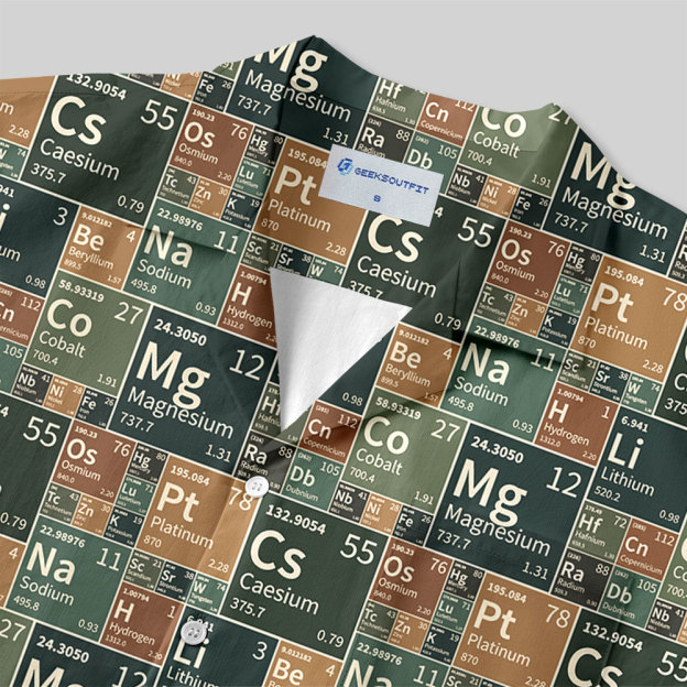 Periodic Chic Button Up Pocket Shirt