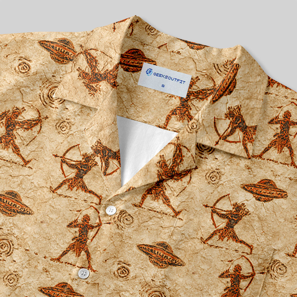 Mural Ufo Button Up Pocket Shirt