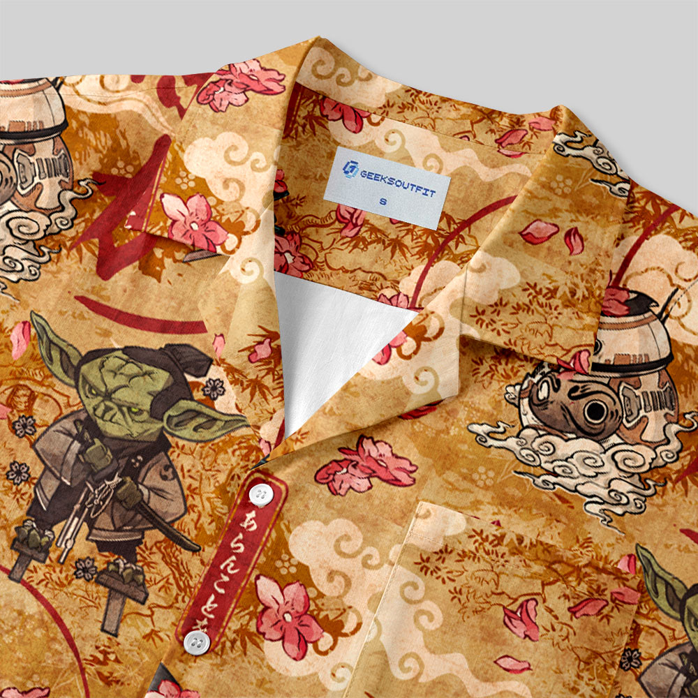 Force Traditional Painting Button Up Pocket Shirt