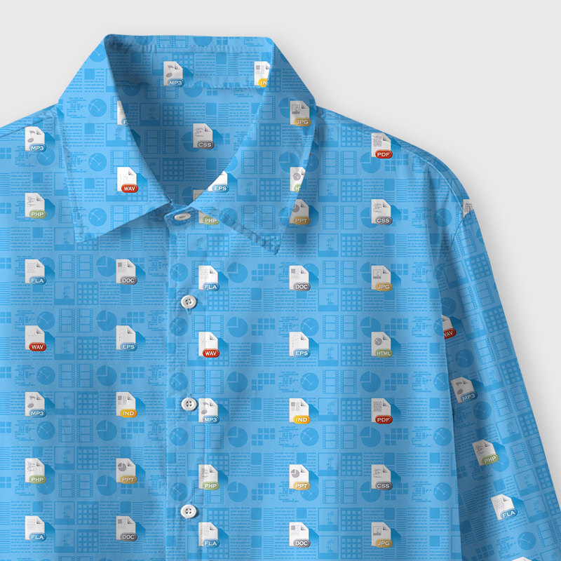 File Format Icon Geek Long-Sleeved Shirt
