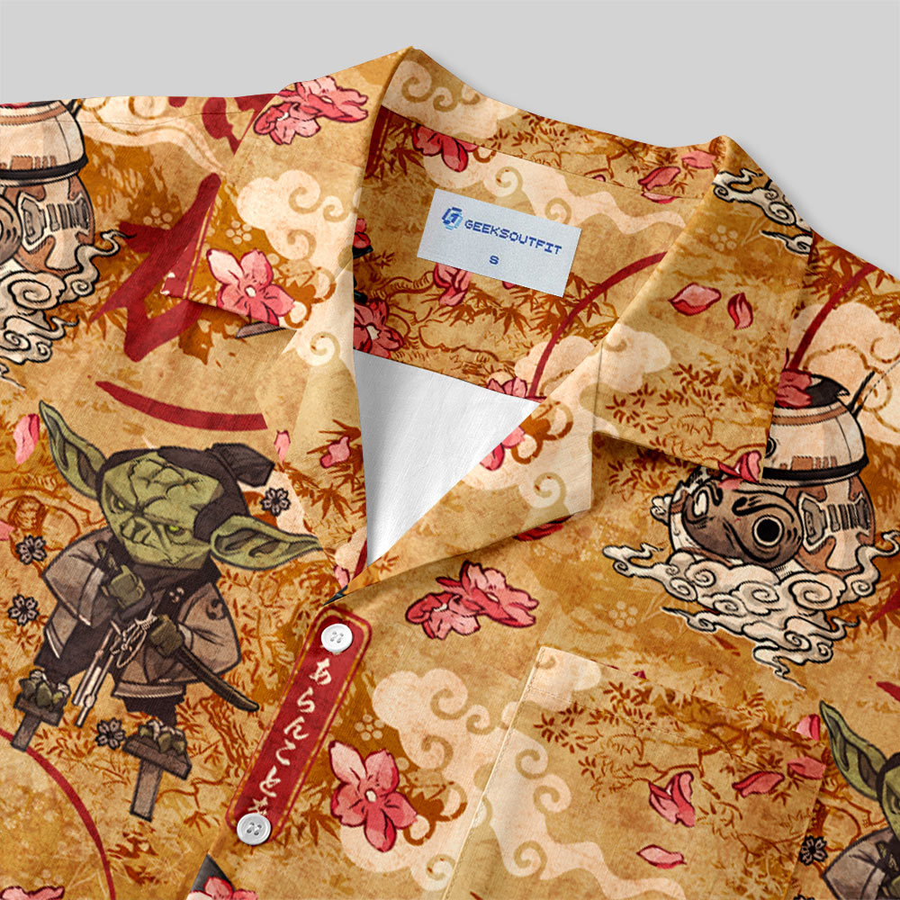 Force Traditional Painting Button Up Pocket Shirt
