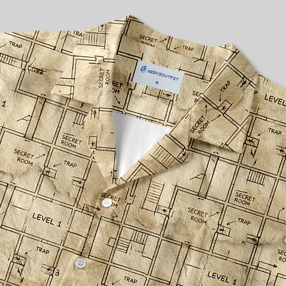 The Dungeon Game Button Up Pocket Shirt