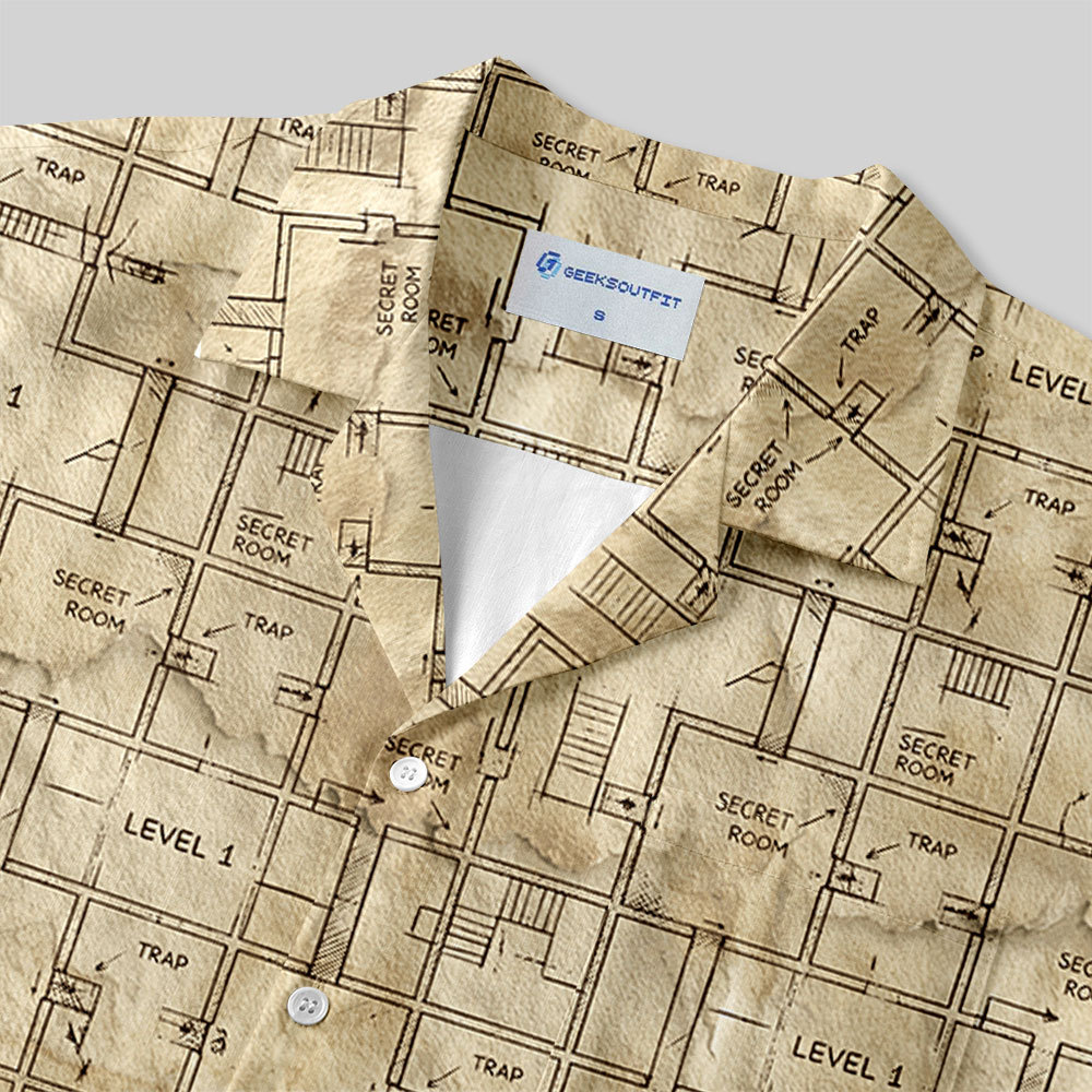 The Dungeon Game Button Up Pocket Shirt