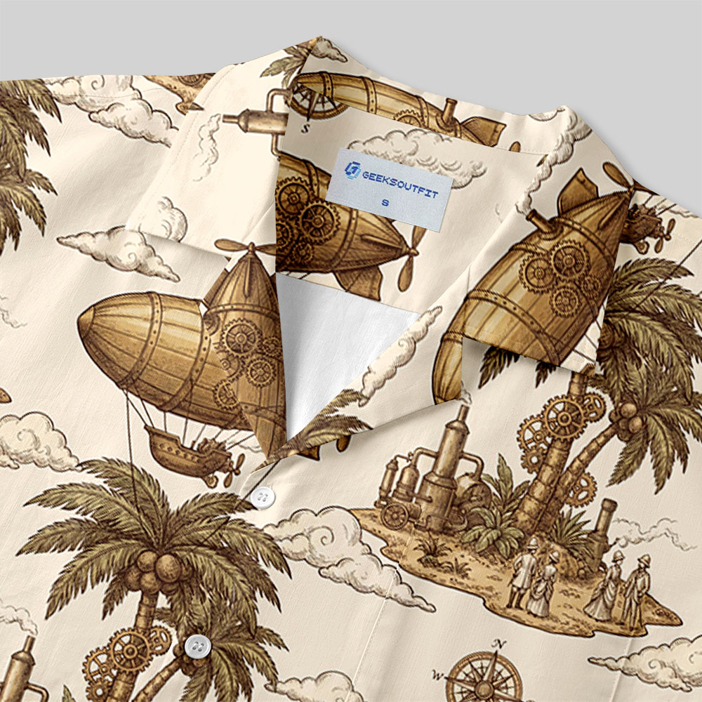 Steam Age Expedition Button Up Pocket Shirt