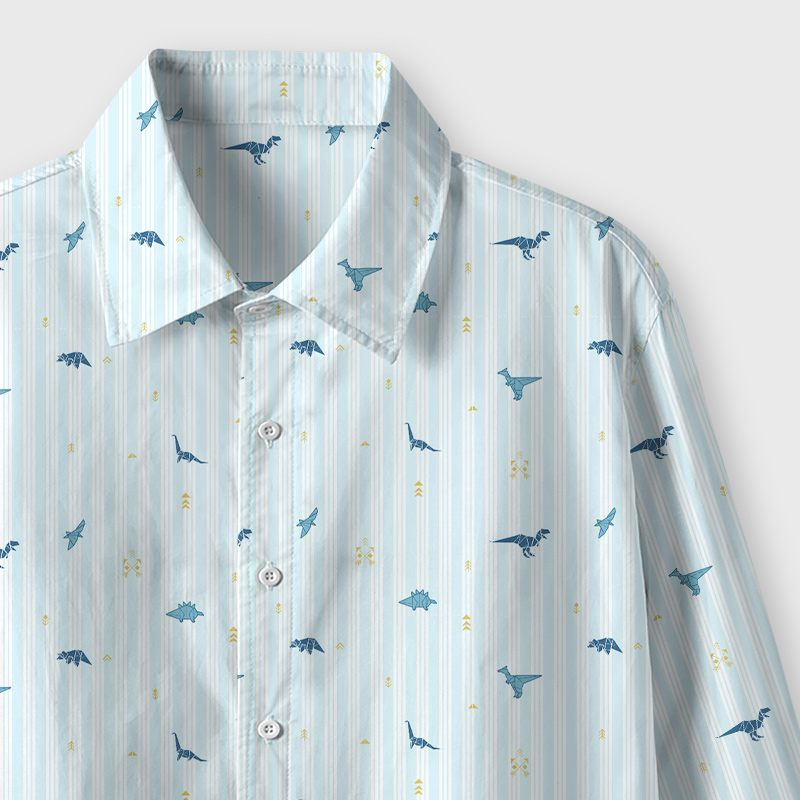 Origami Dinosaurs Geek Long-Sleeved Shirt